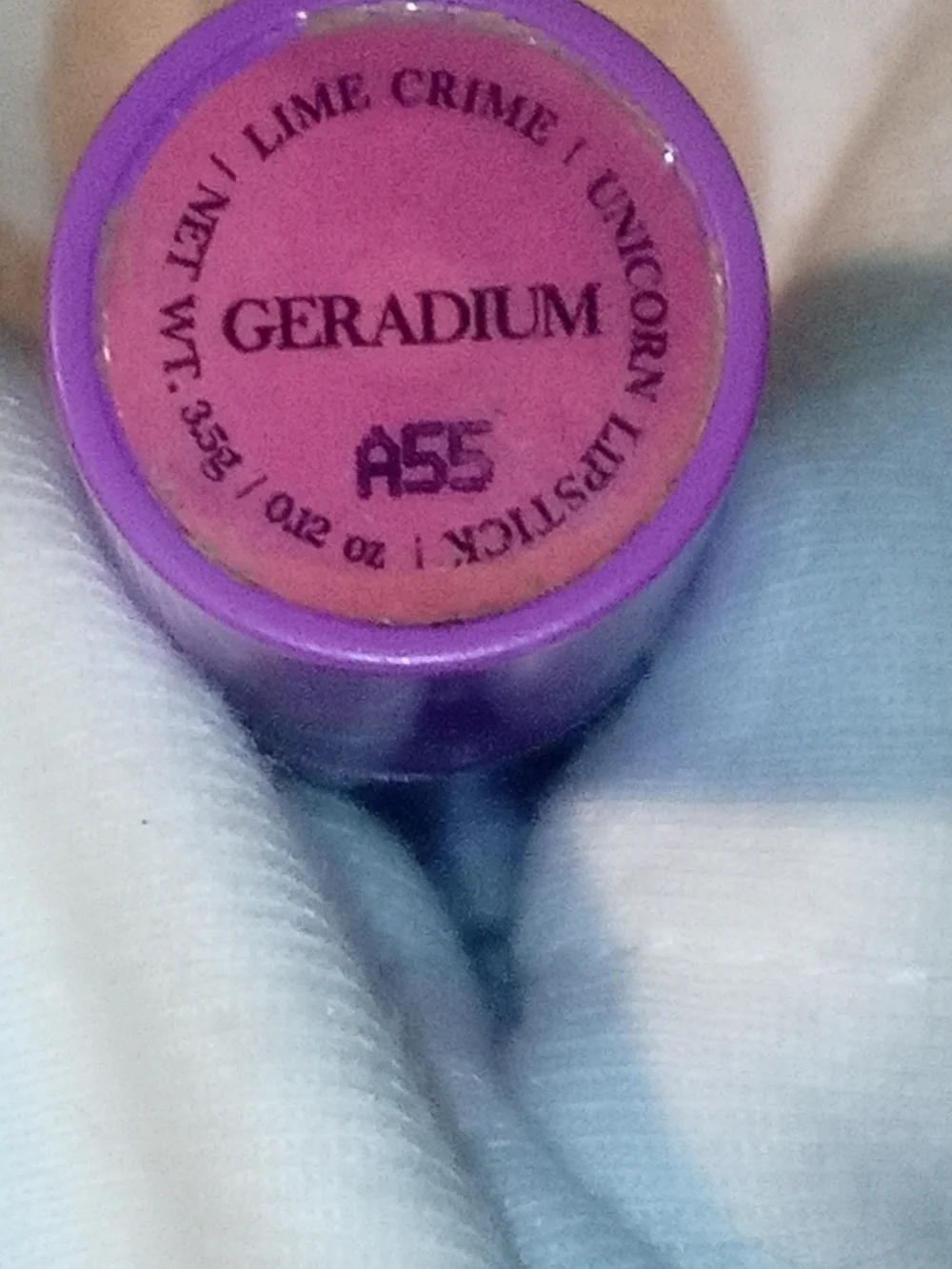 Lime Crime Hot Pink Lipstick in Purple Starry Tube